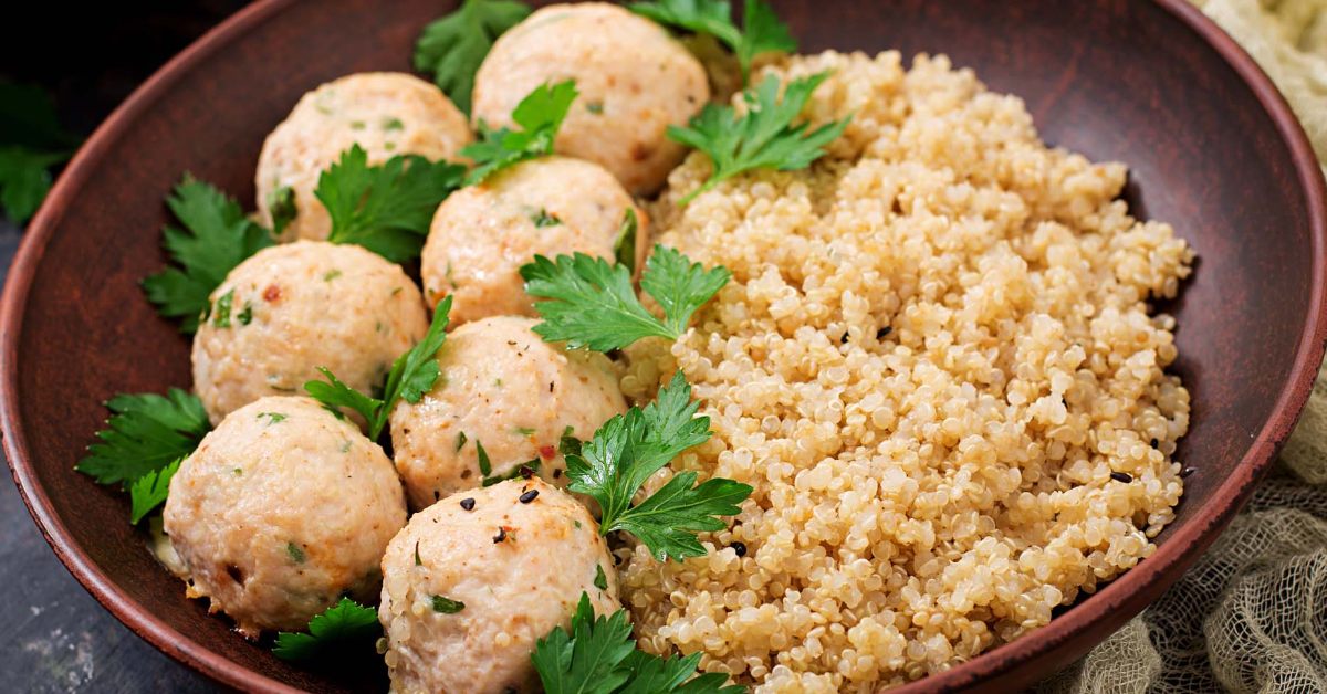 Bolitas de quínoa y arroz para bebés a partir de 6 meses