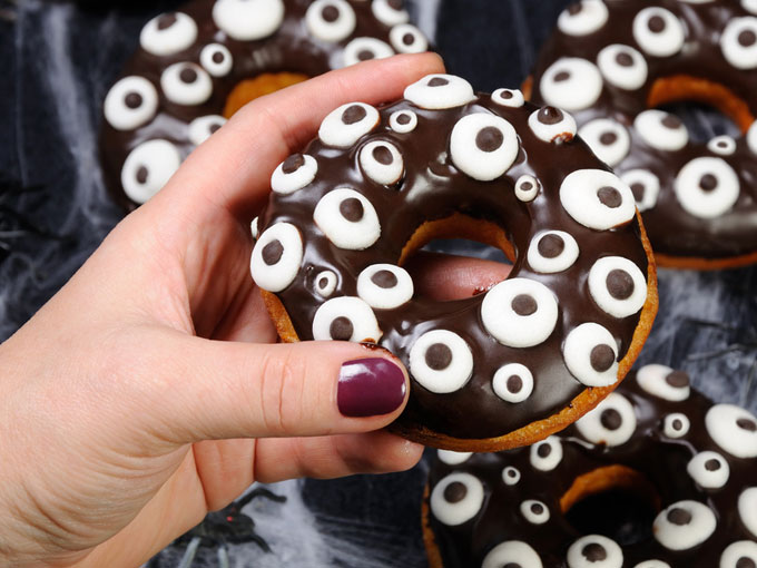 Donuts de chocolate terroríficos