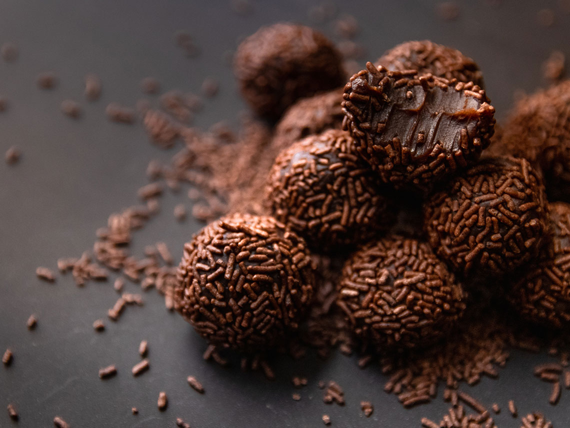 trufas de chocolate