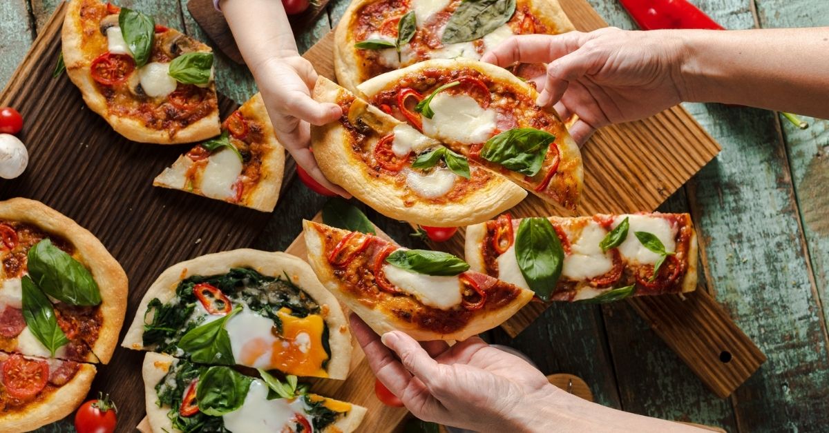 Pizza sana para niños: pizza de brócoli y calabacín