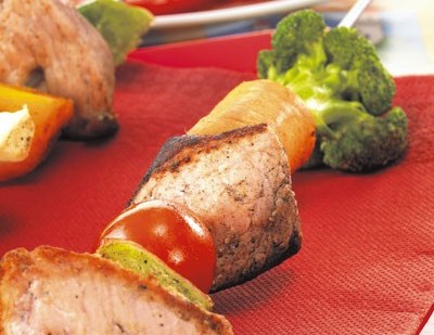 Brochetas de carne