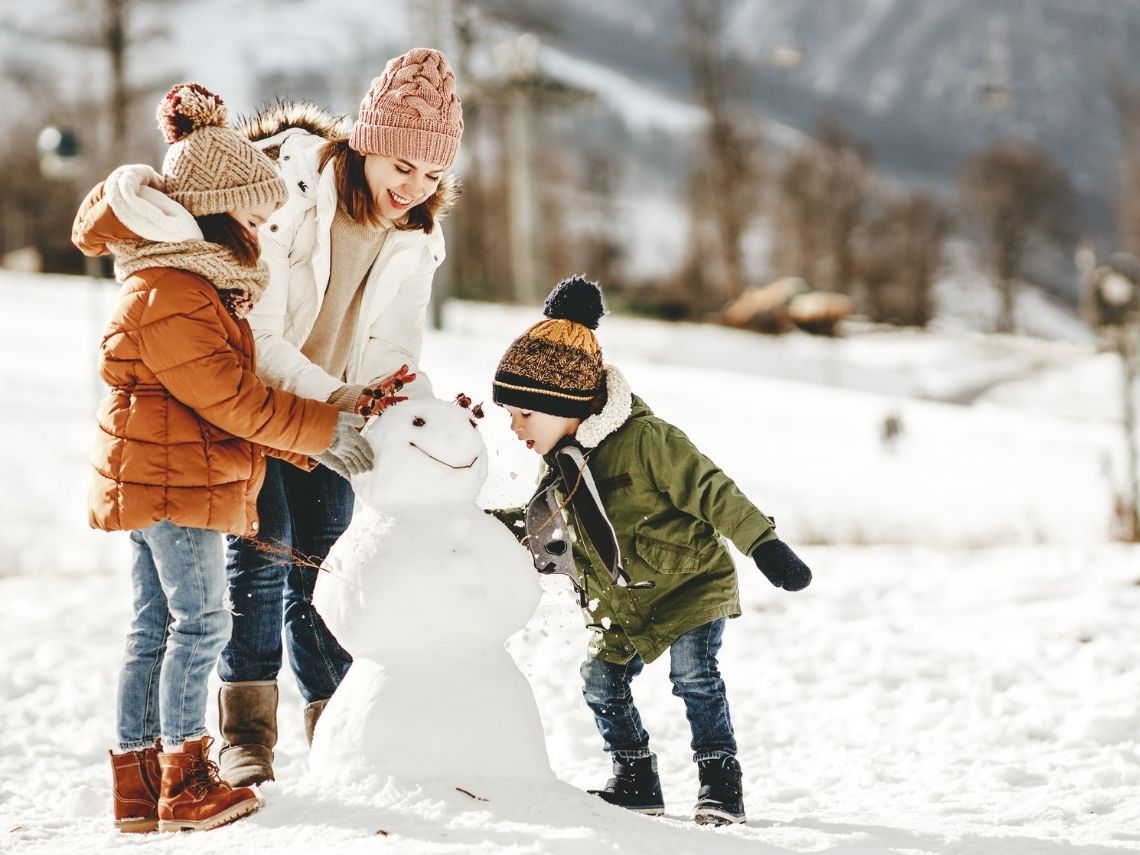 Vamos a la nieve. ¿Qué equipo necesitan los niños?