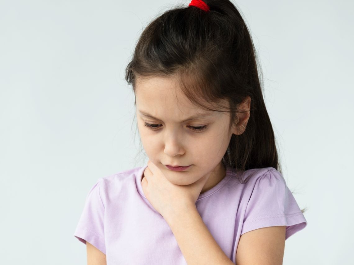 Dolor de garganta en niños