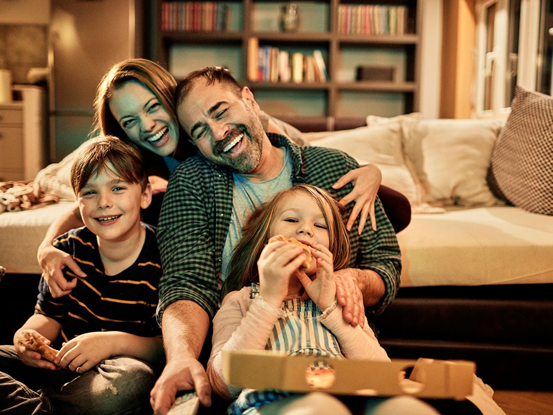 sesión de cine en casa
