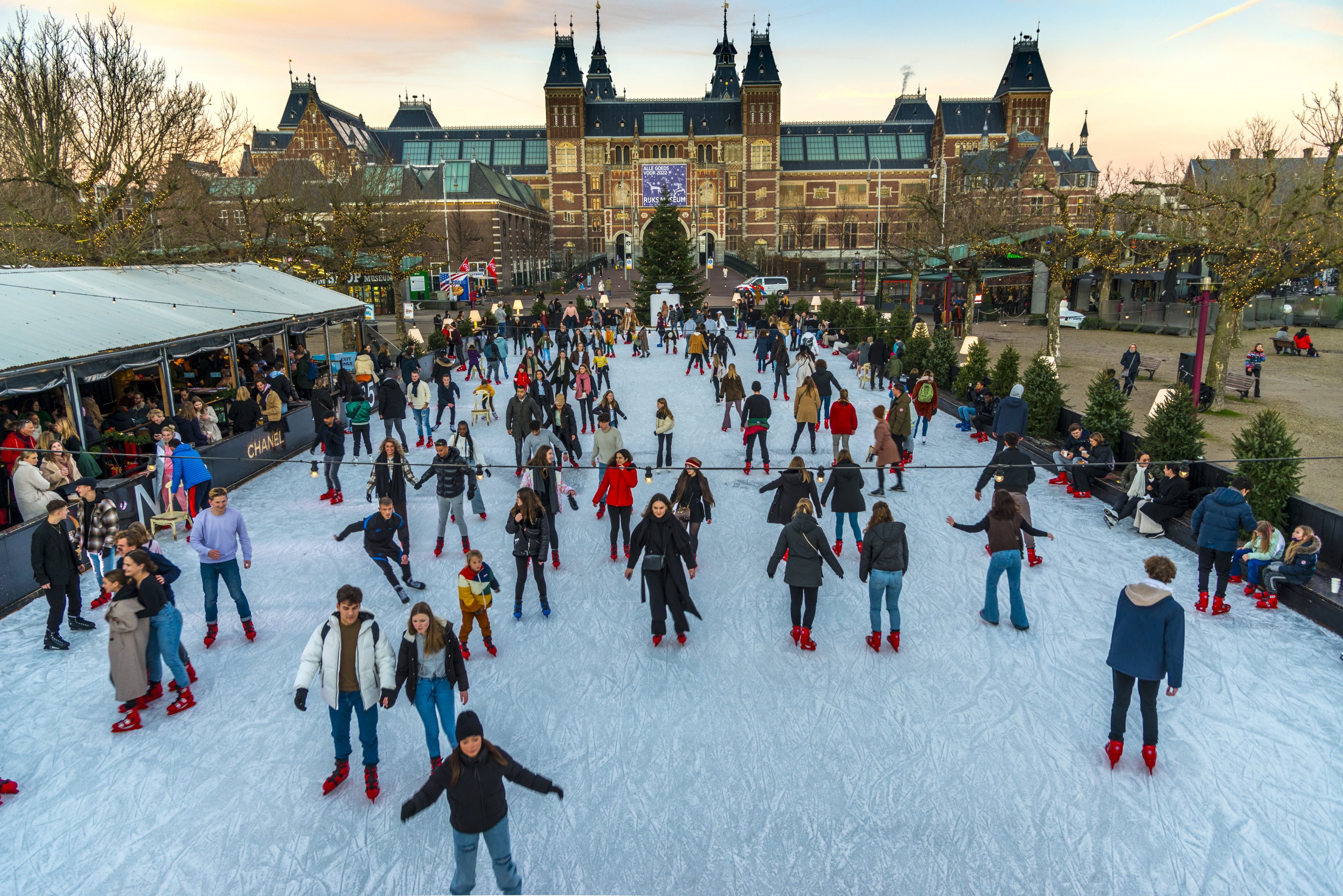 mercado de navidad en Ámsterdam