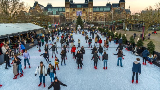 mercado de navidad en Ámsterdam