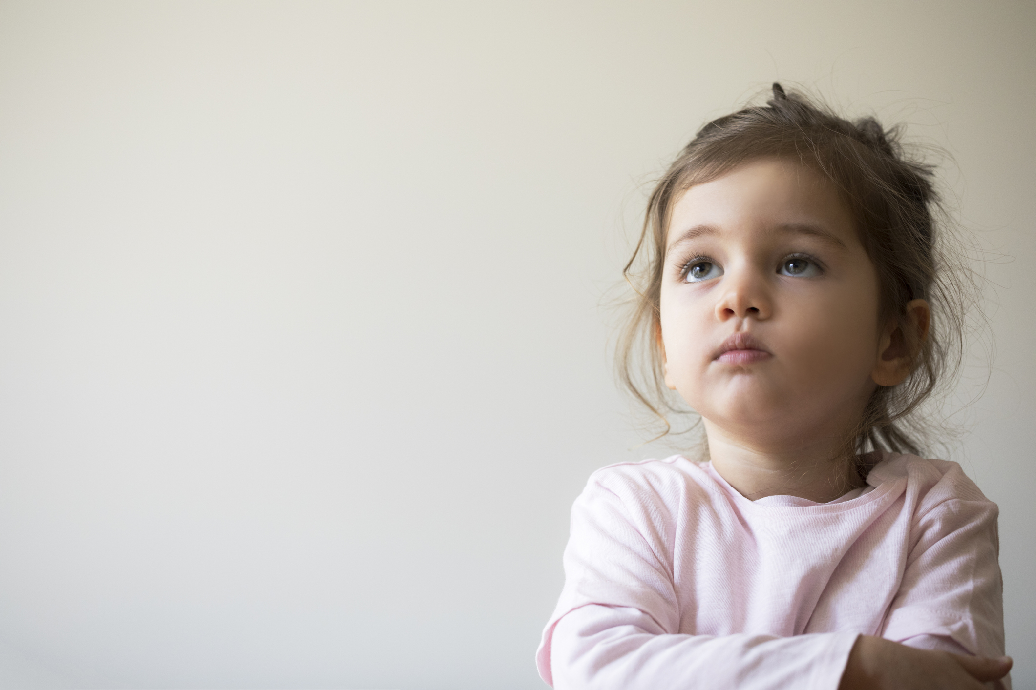 Niña enfadada