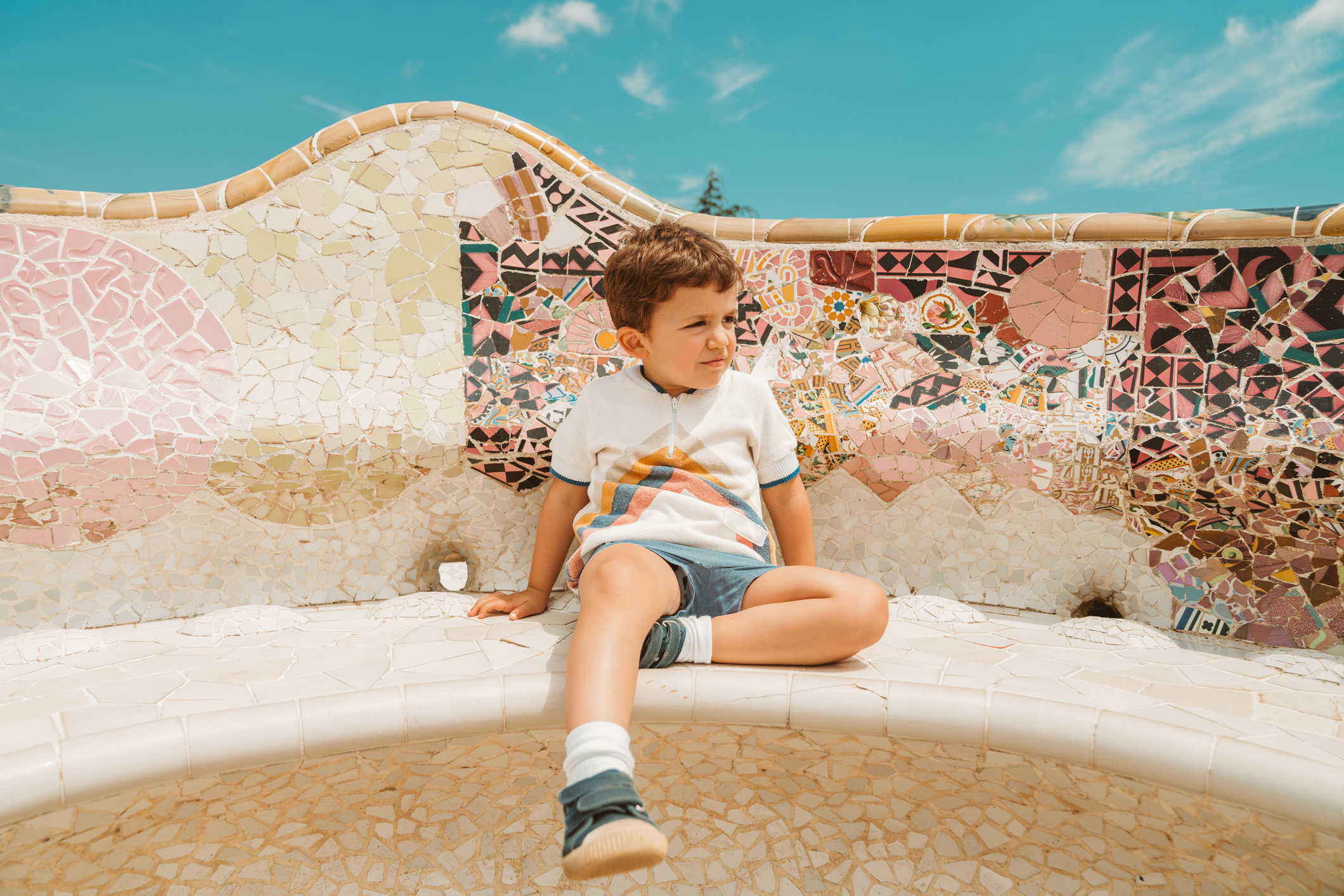 niño de vacaciones