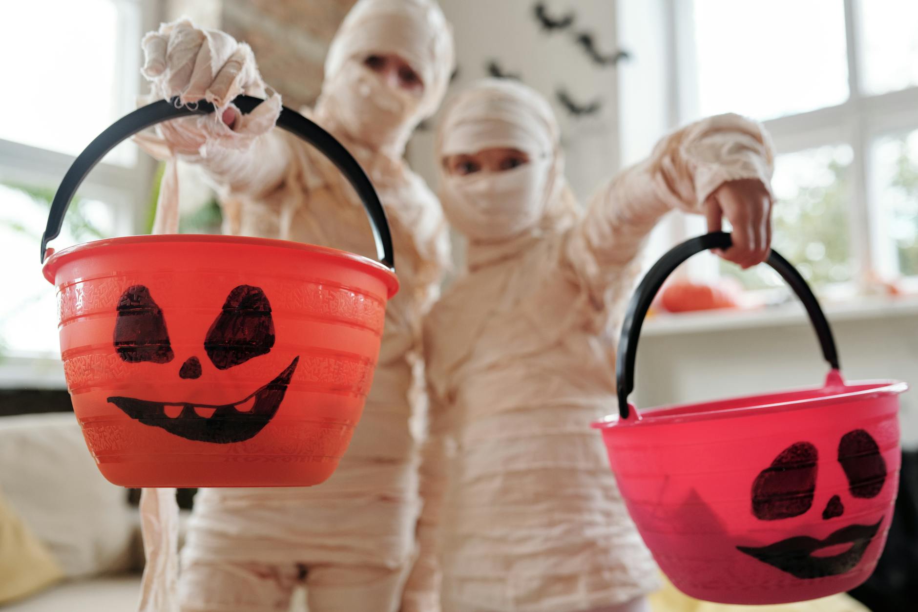 kids in mummy costumes
