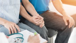 Pareja en la consulta para una fecundación in vitro