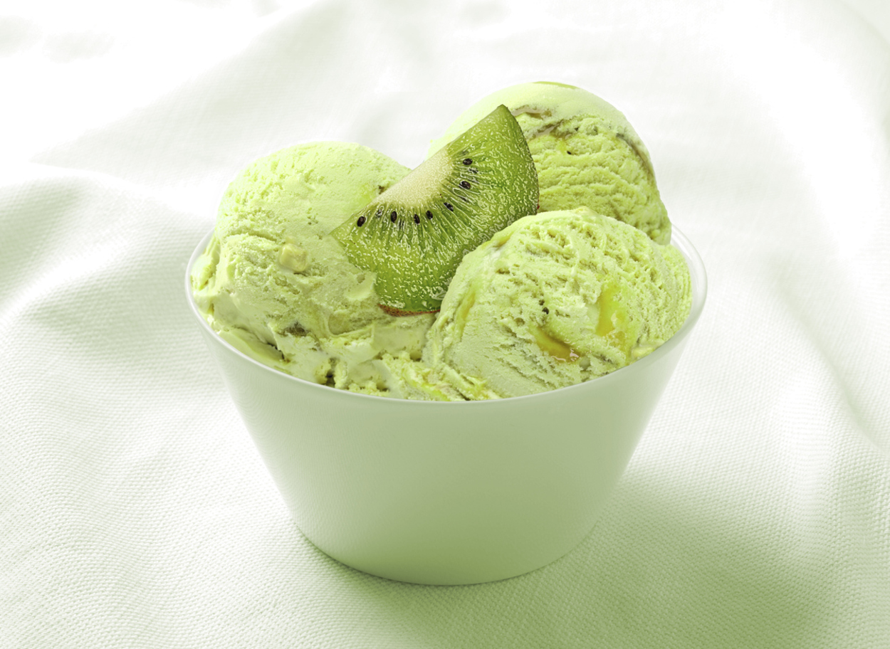 Helado de kiwi