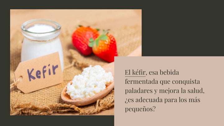 Kéfir y niños: ¿pueden tomarlo?