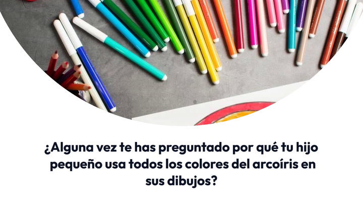 Mi hijo usa todos los colores en sus dibujos, ¿por qué?