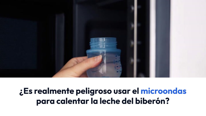 ¿Qué riesgos tiene calentar el biberón en el microondas?