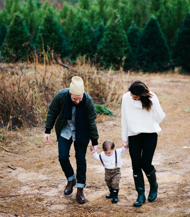 Familia en el campo