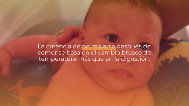 Cómo debe ser la temperatura del agua para bañar a un bebé