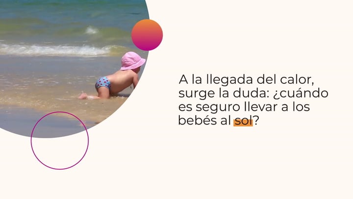 ¿A partir de qué mes pueden ir los bebés a la playa o a la piscina?