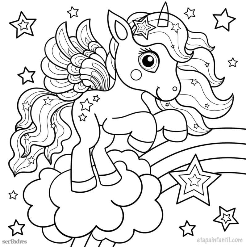 Dibujos de unicornios para colorear