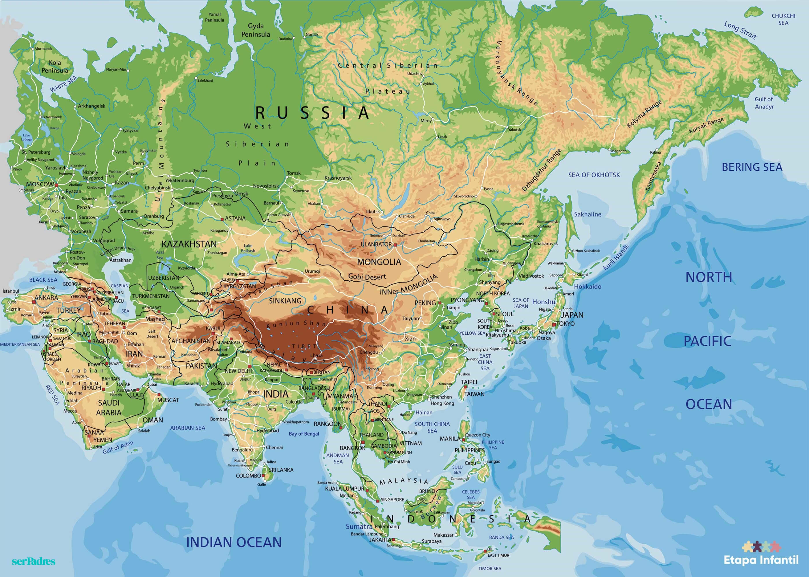 Mapa-fisico-Asia