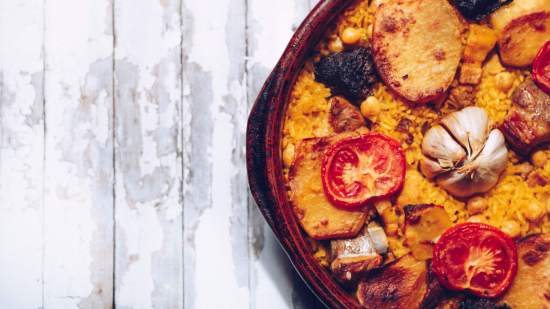 Arroz al horno valenciano