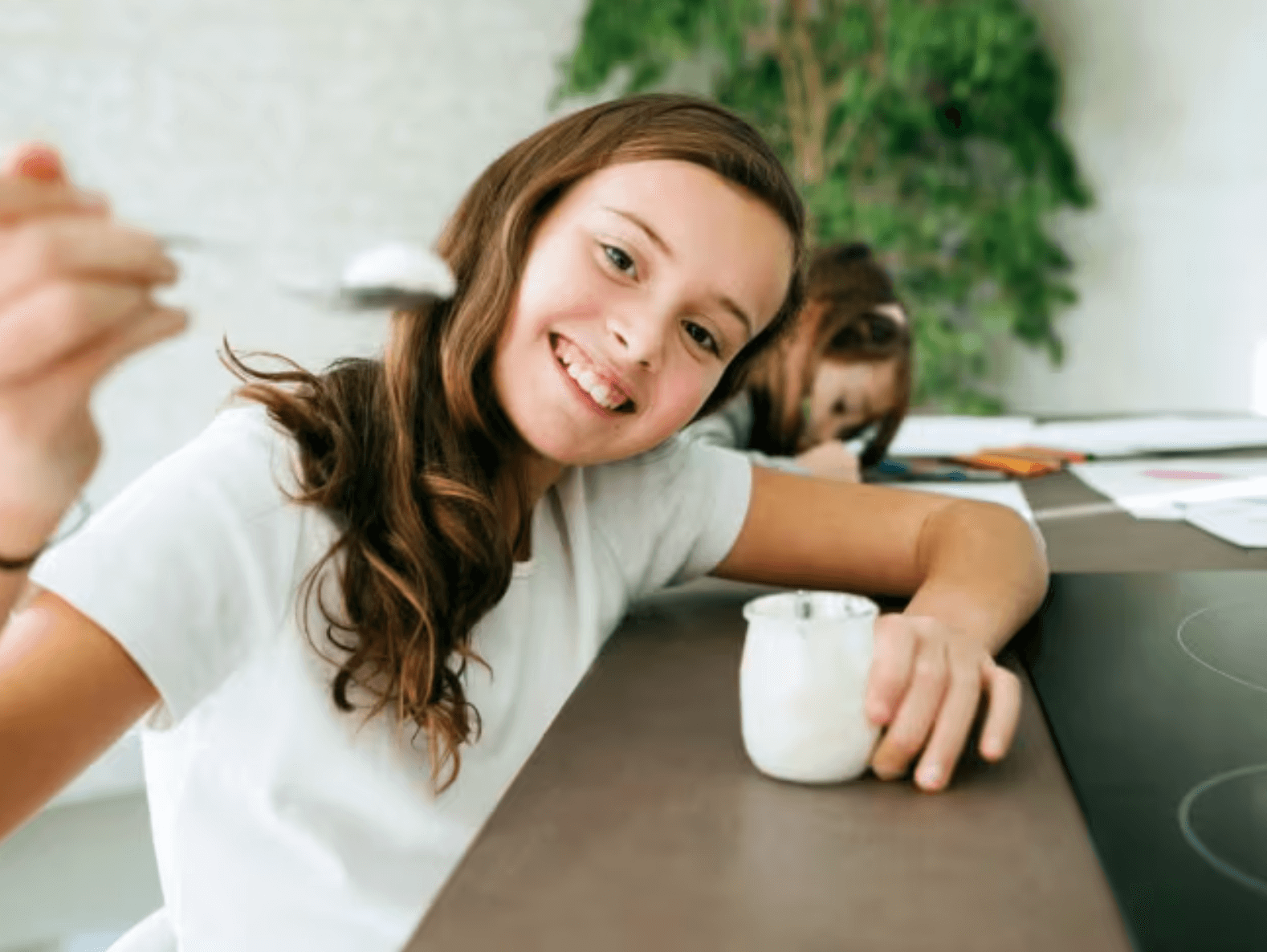 Yogurt natural para niños