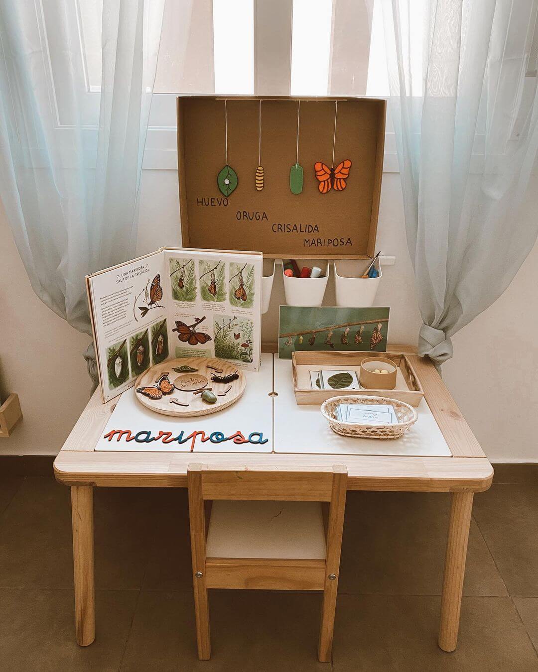 Mesa de observación Montessori