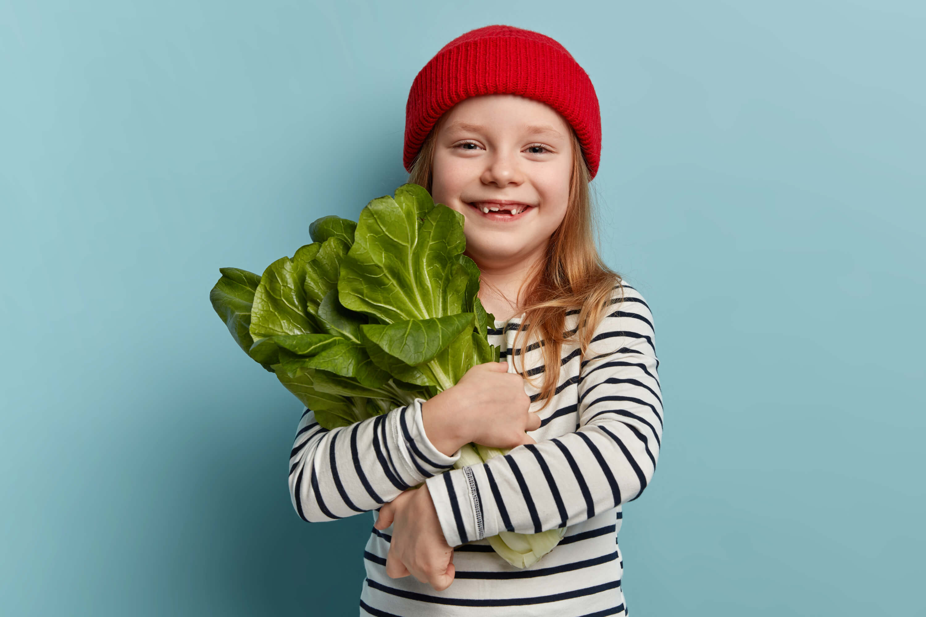 Verduras de temporada para niños