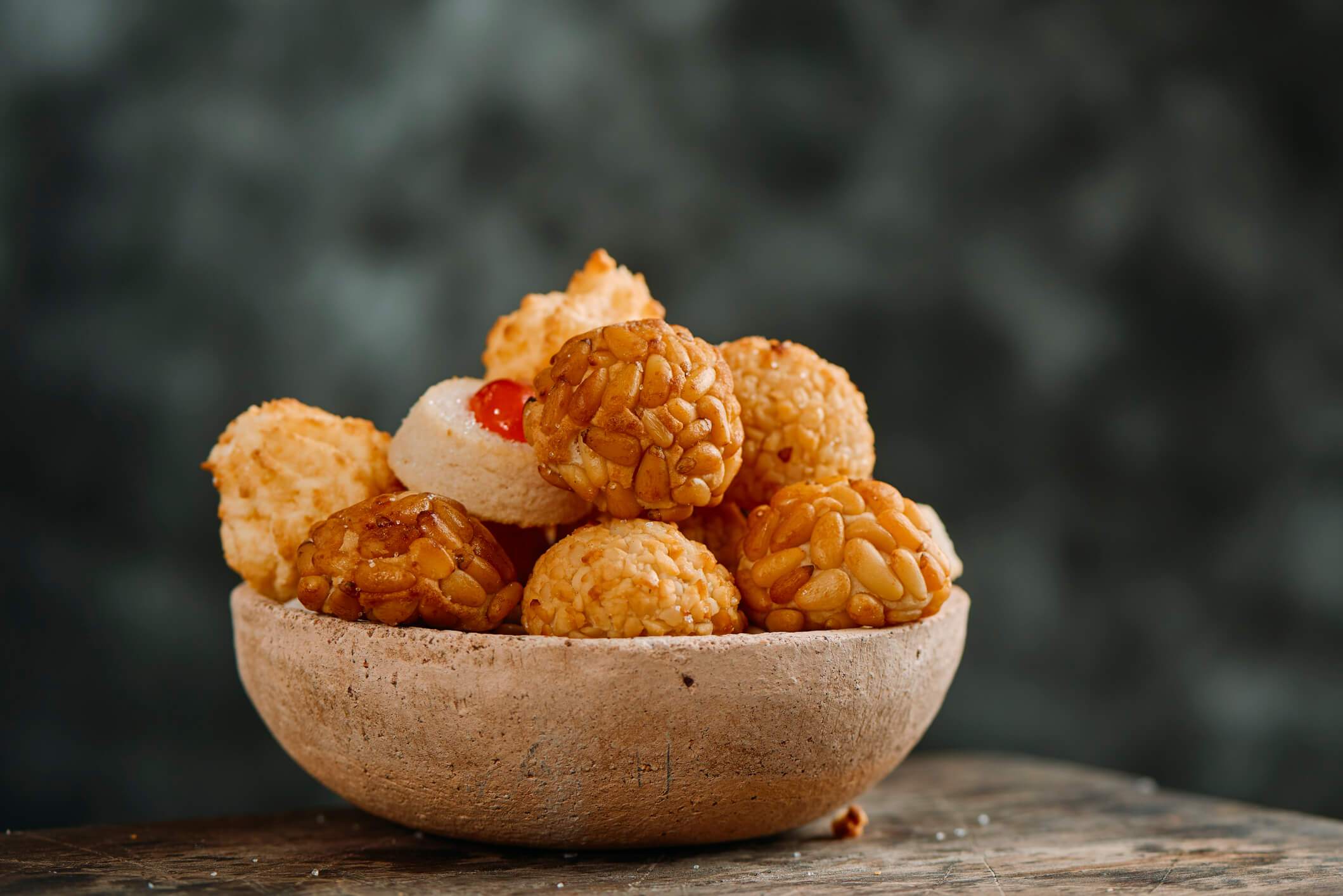 Receta de panellets de piñones para hacer con niños