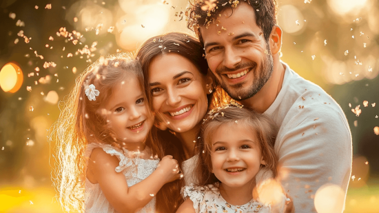 Una familia feliz