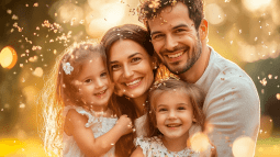 Una familia feliz