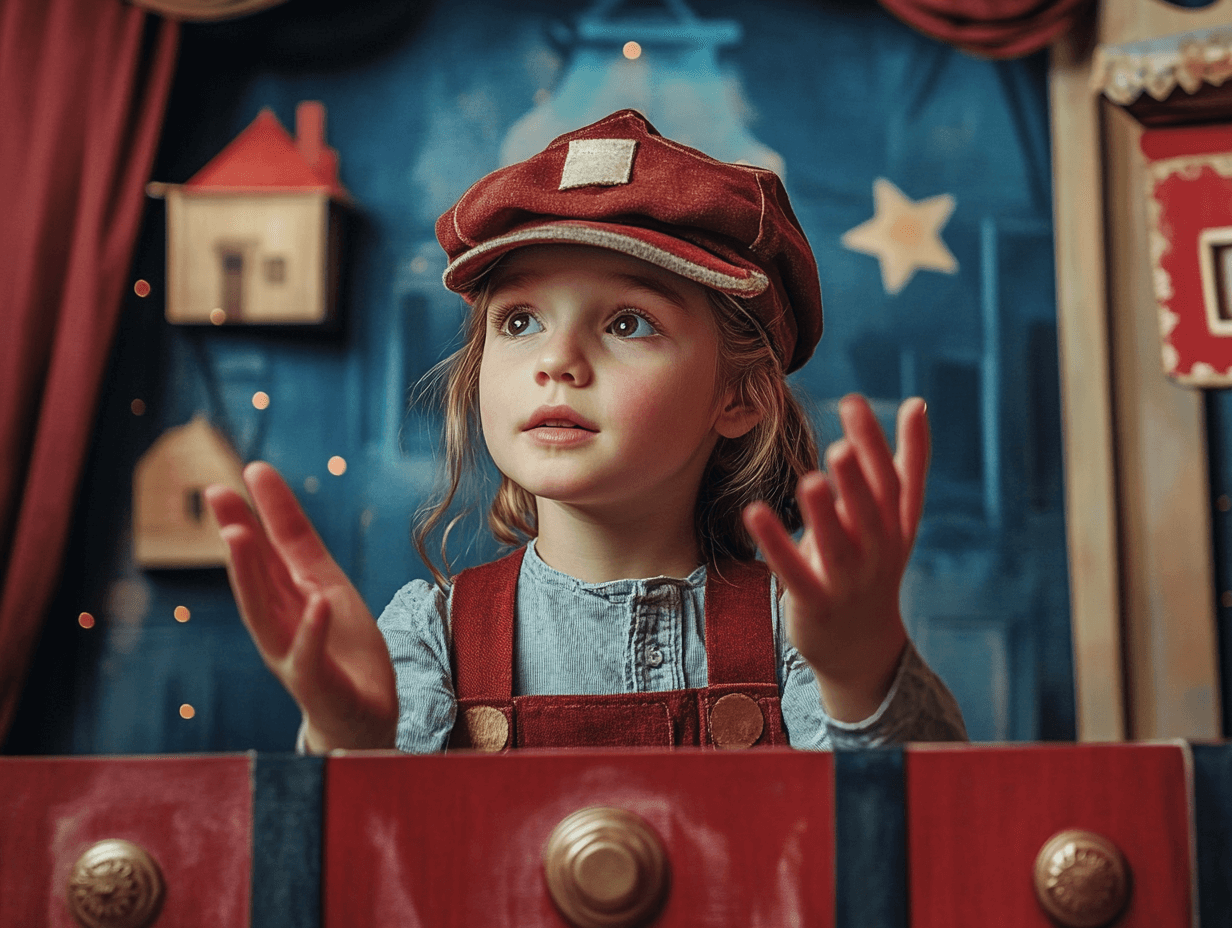 La obra de teatro de títeres es una de las más divertidas de los niños.