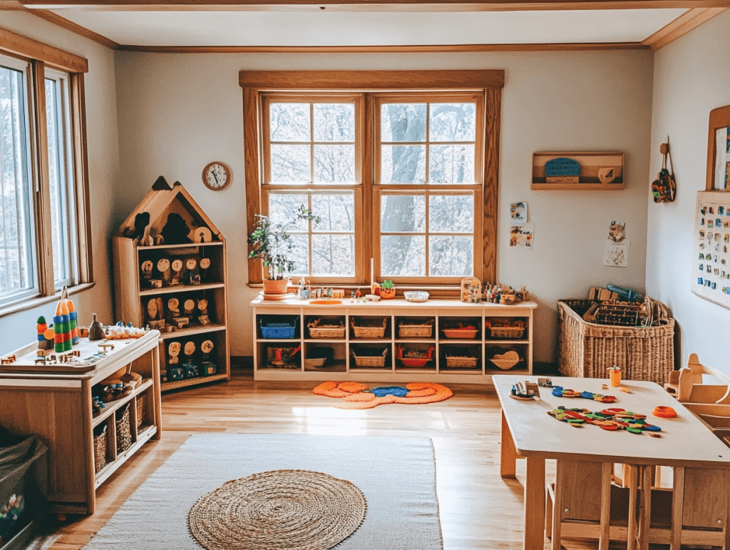 Un aula Montessori vacía