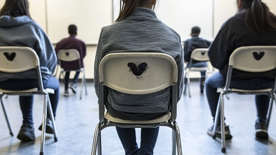Chicos y chicas en un aula