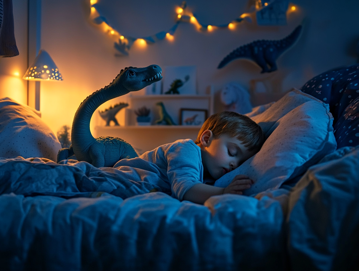 Un niño durmiendo
