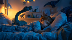 Un niño durmiendo