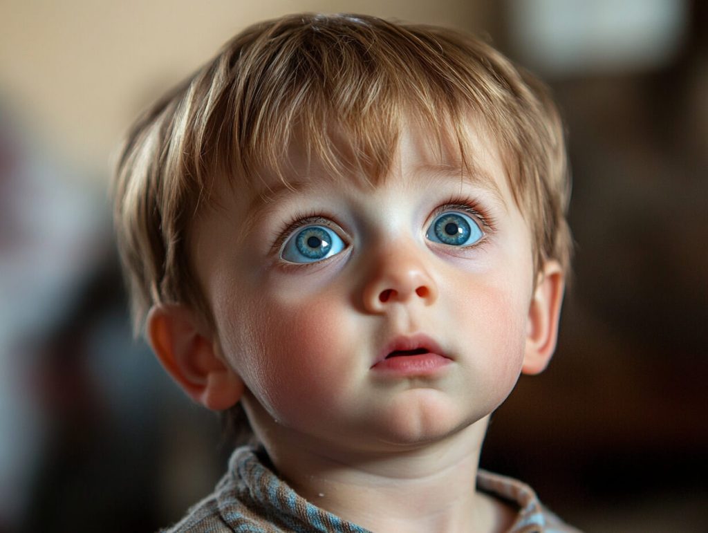 Un niño pequeño con los ojos claros (RG)