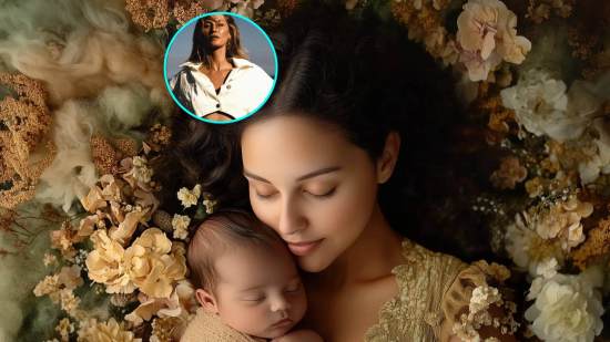 Una madre joven y su peque, dormidas. En pequeño, Giselle Bundchen, una de las famosas que será madre en 2025 (RG)