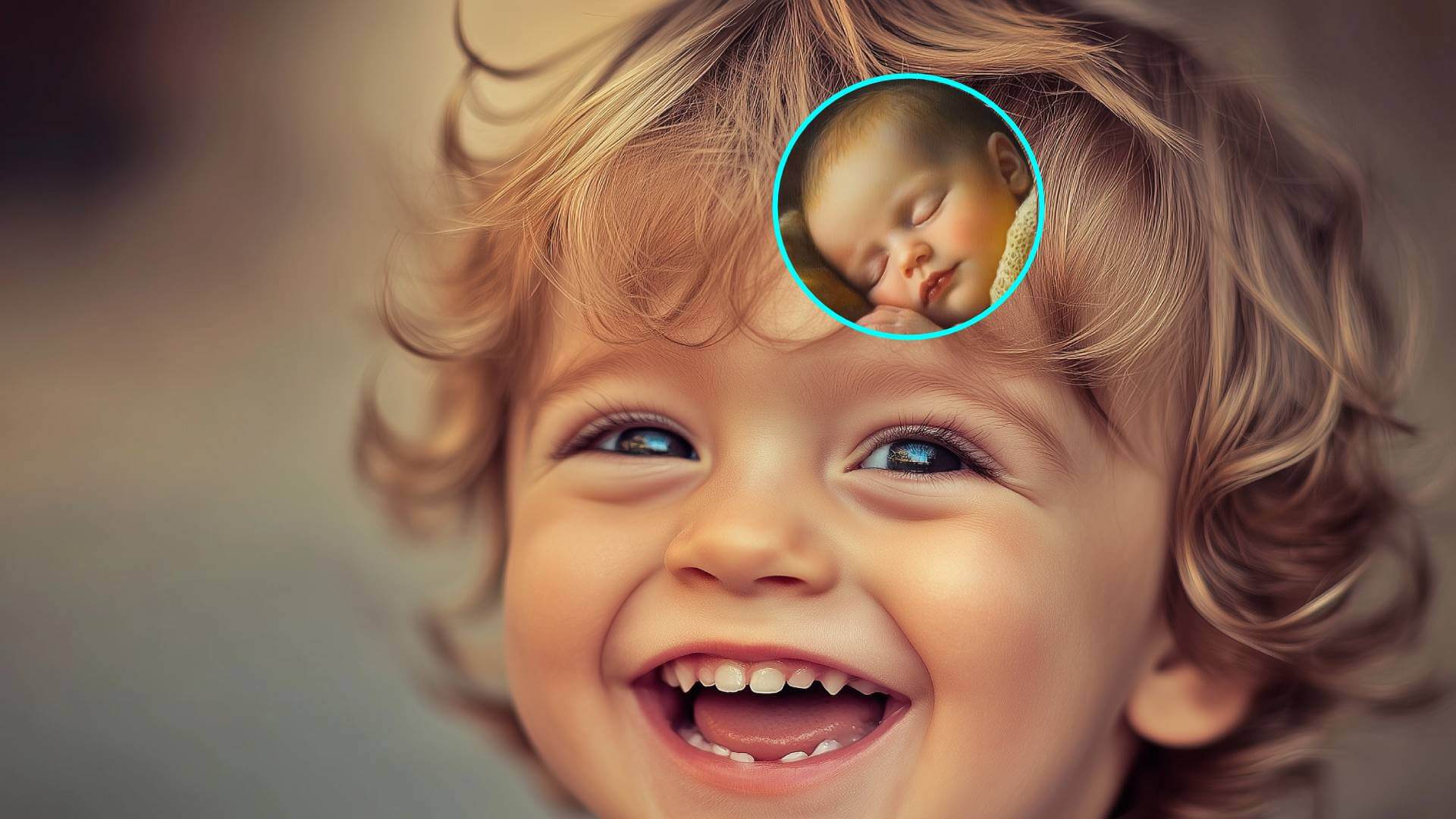 Retrato de un niño sonriente (RG)