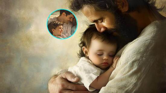 Un padre con el instinto paternal a flor de piel