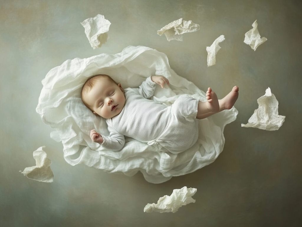 Un bebé recién nacido