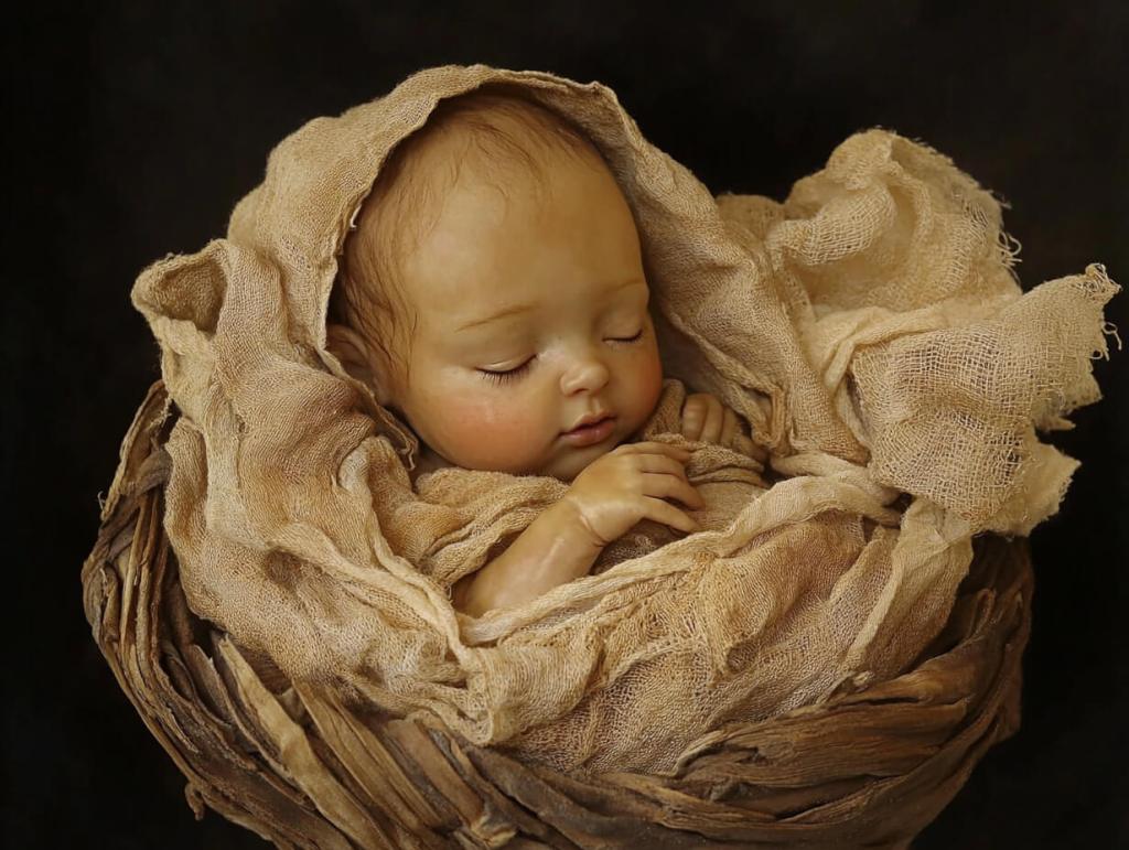 Un bebé, envuelto