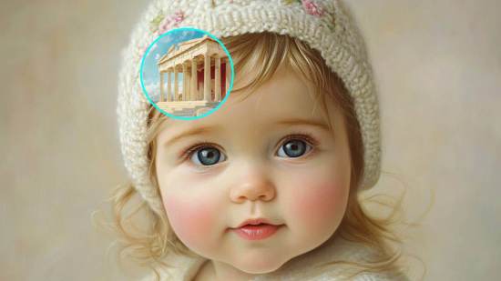 Niña con nombre griego