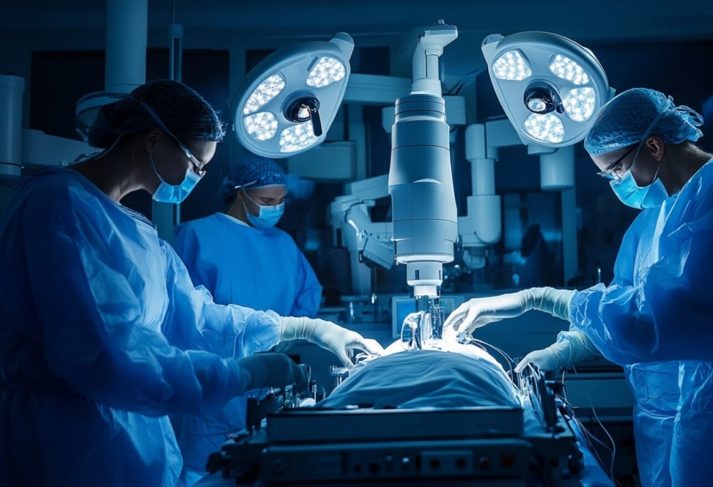 la primera cirugía robótica en un bebé