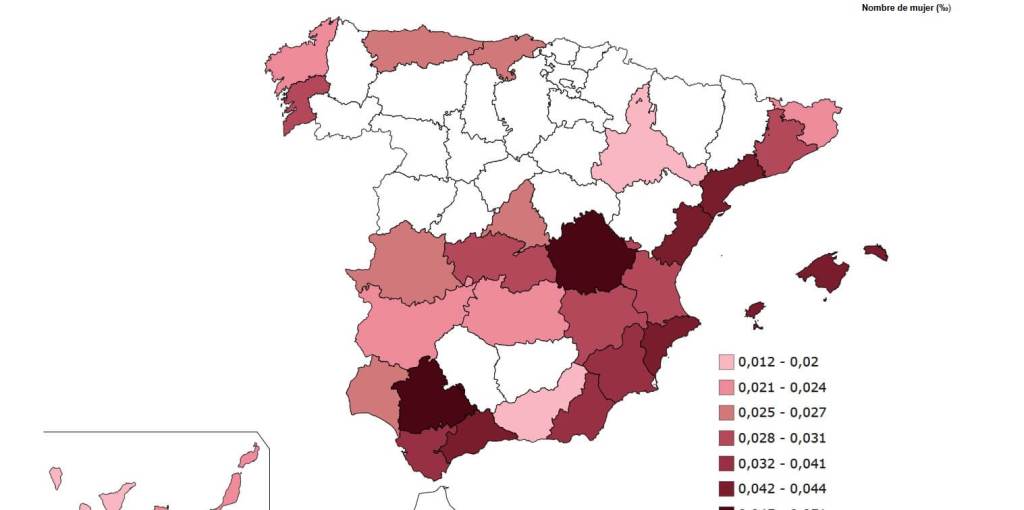 Distribución geográfica del nombre unisex Roma