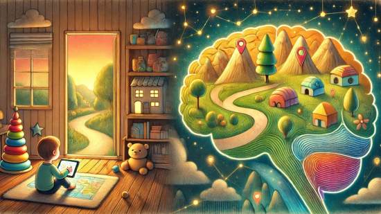 Los mapas mentales también son cosa de niños, así funciona el cerebro de los pequeños cuando navegan espacios complejos