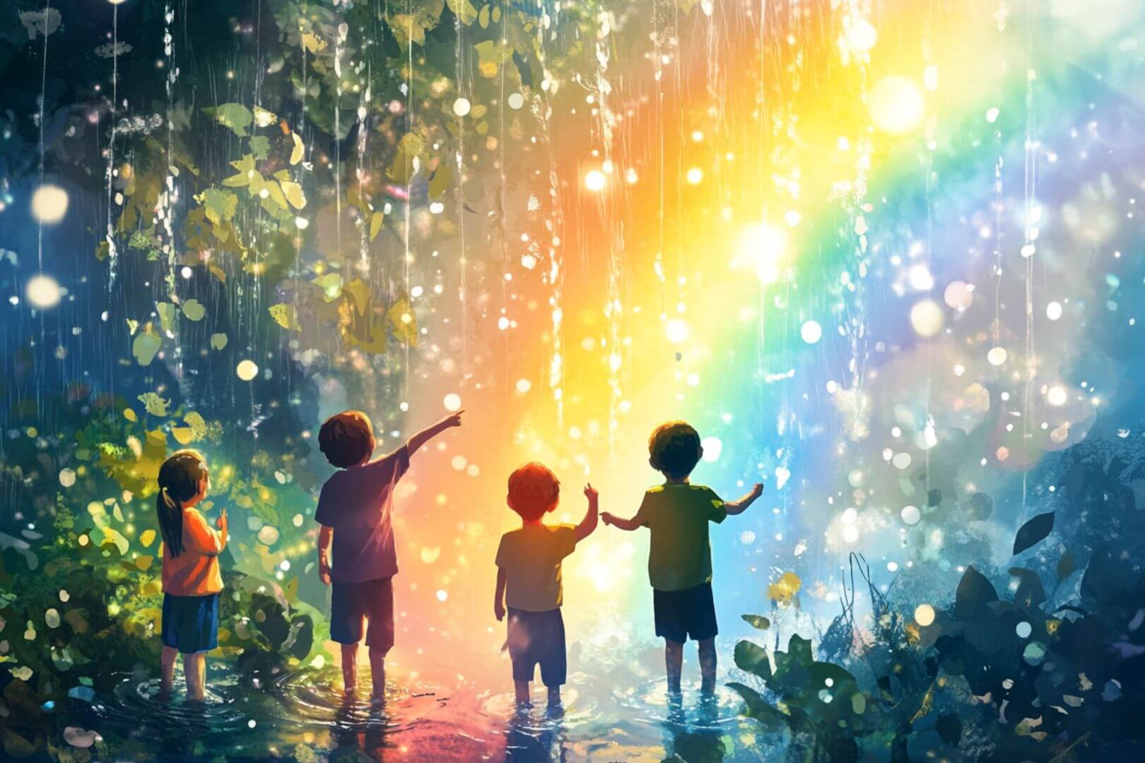 La magia del arcoíris vista a través de los ojos de los niños: curiosidad, asombro y preguntas que merecen respuestas claras.
