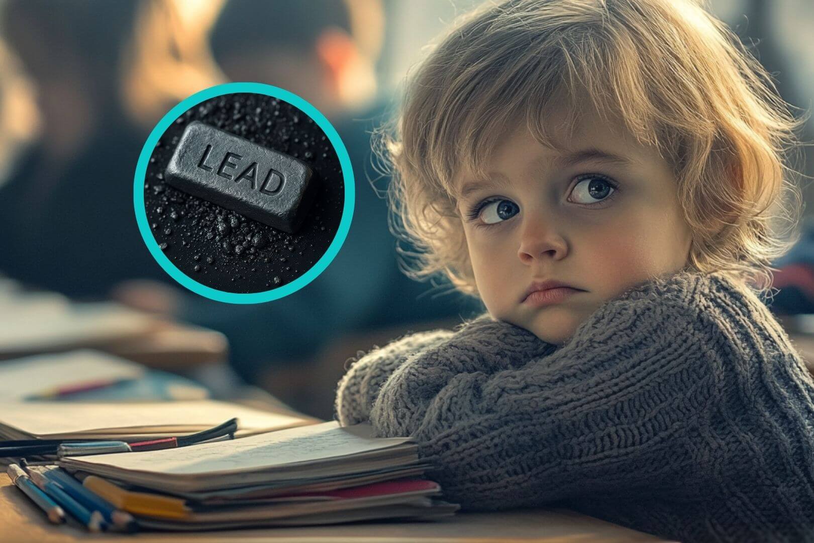 Un simple aumento de 1 μg/dL en niveles de plomo —incluso por debajo del umbral oficial— se asocia con una caída significativa en matemáticas y lectura, según un estudio con más de 300.000 niños.