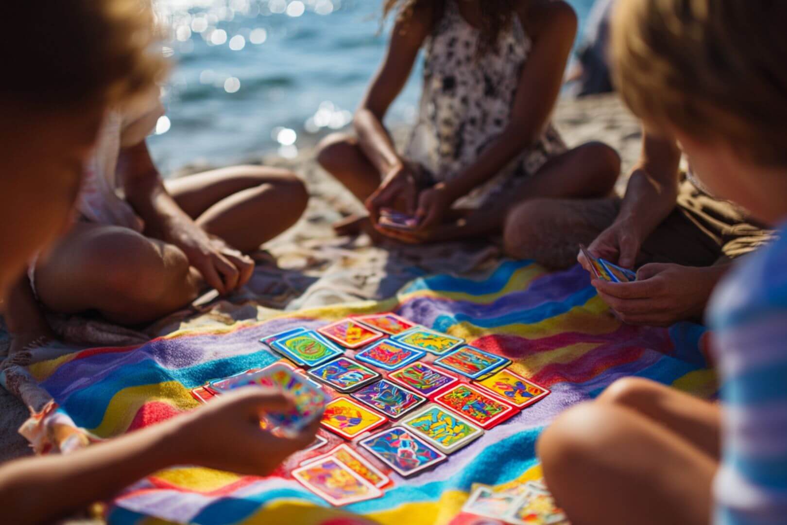 Cartas impermeables y buena compañía: así se juega en verano sin preocupaciones.