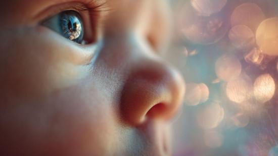 Durante los primeros meses de vida, los bebés ven el mundo de forma borrosa y sin apenas distinguir colores. Pero esta limitación es necesaria.