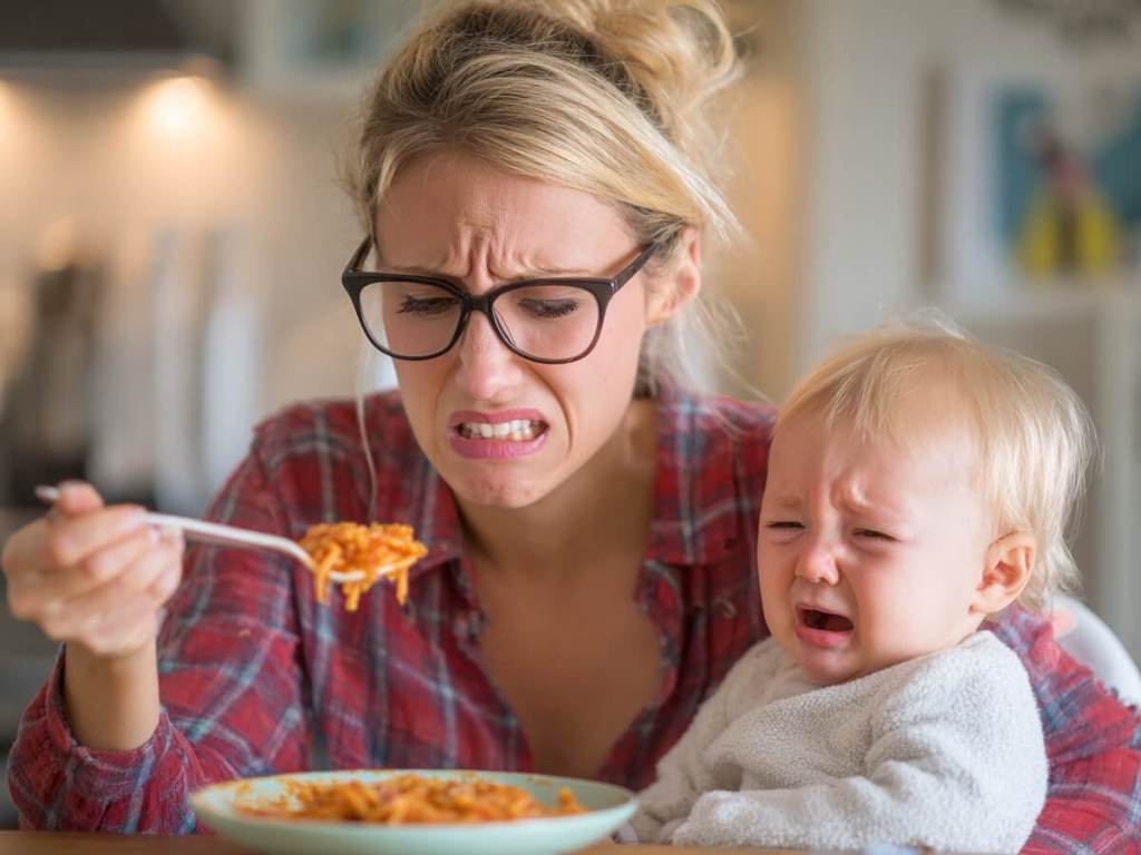 Para enfriar la comida de tu hijo, mejor no soples su cuchara.